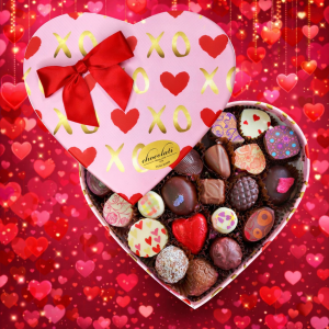 Chocolati - Valentine's Heart Box of approx 20 Chocolates